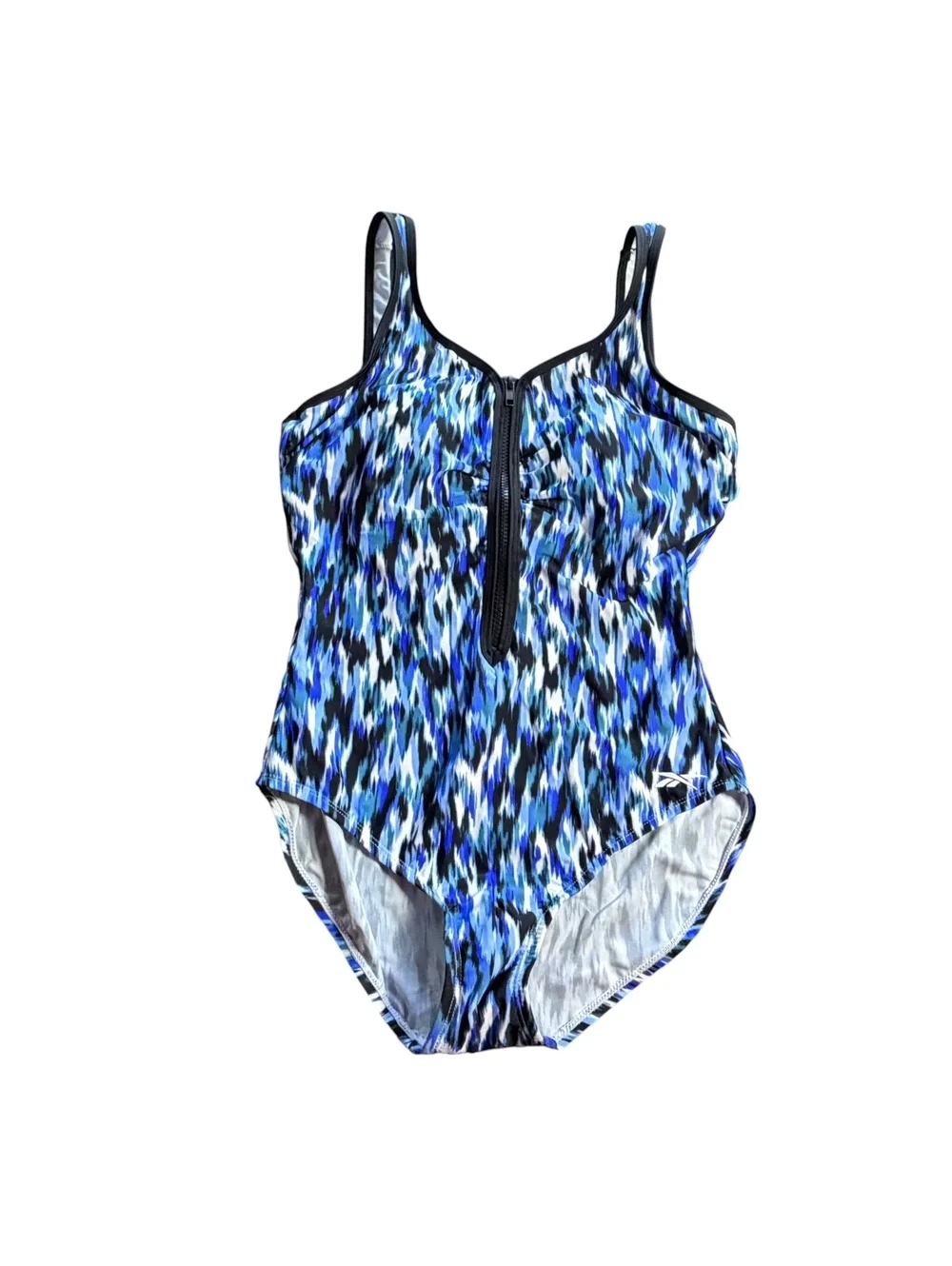 REEBOK 1/2 zip front Clearwater one piece e swimsuit size 8 New